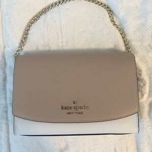 Kate Spade Tan and Cream Shoulder Bag